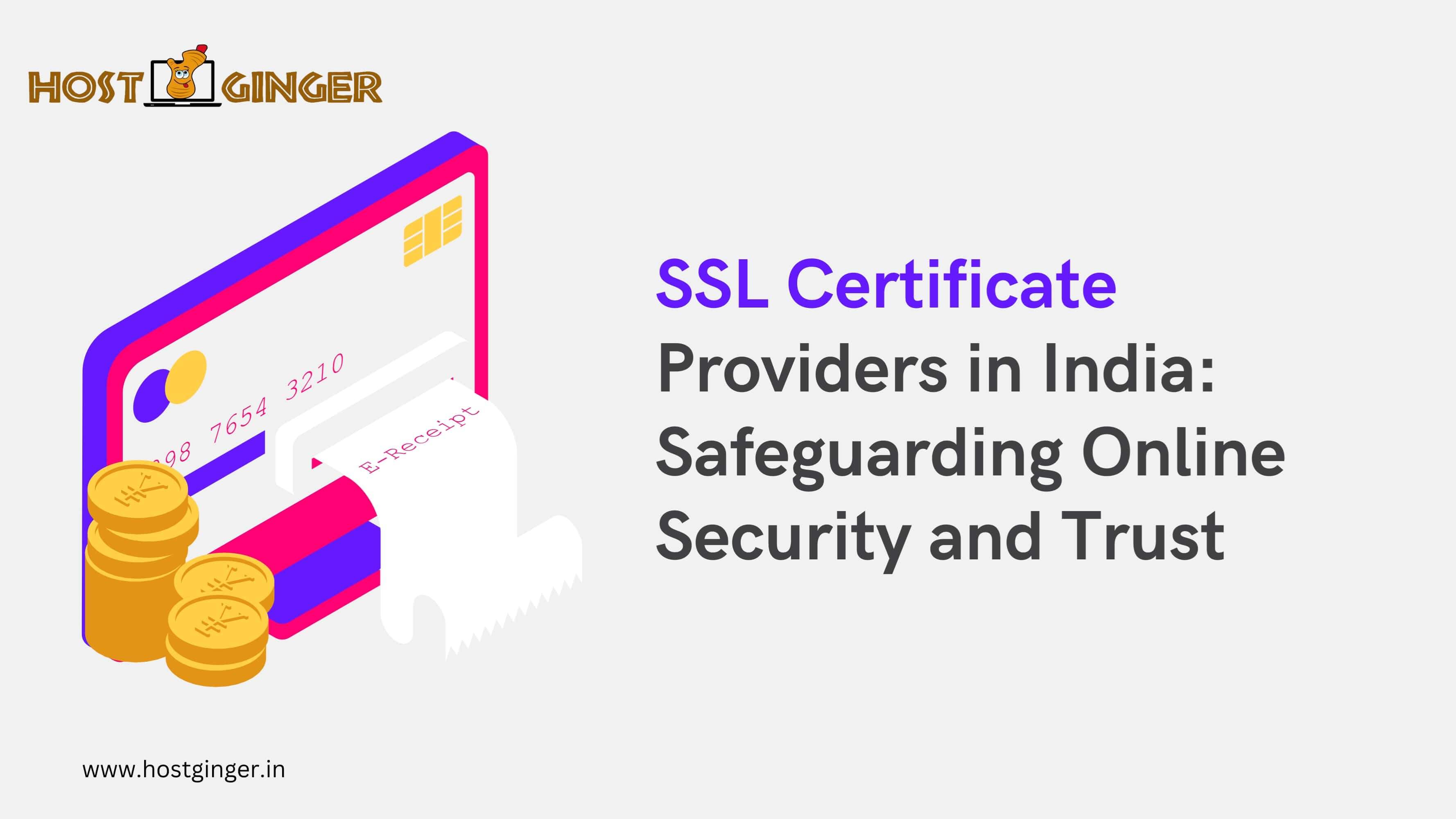SSL Certificate Providers in India