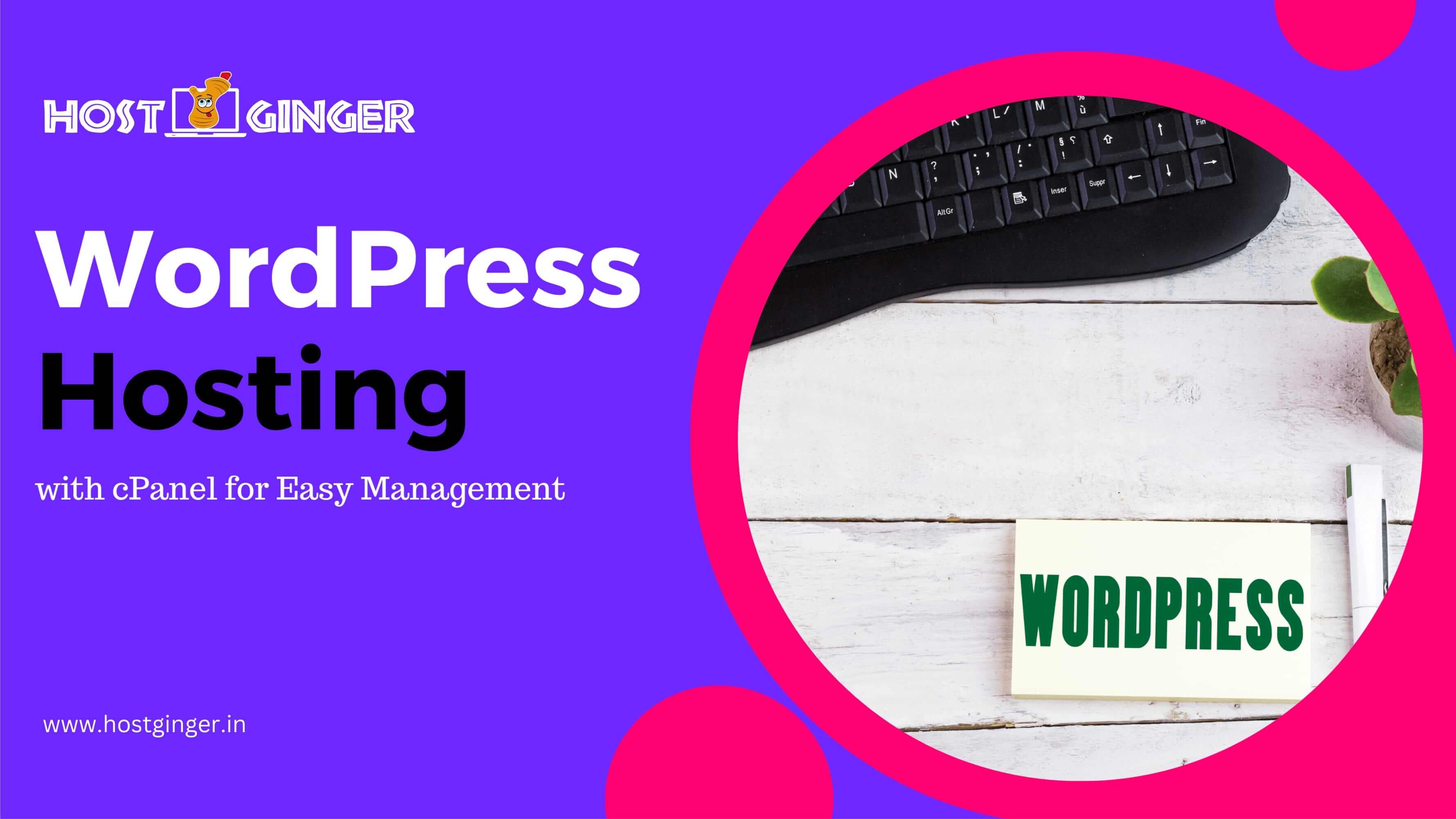 WordPress Hosting with cPanel for Easy Management