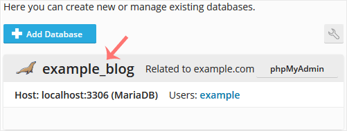 Database list