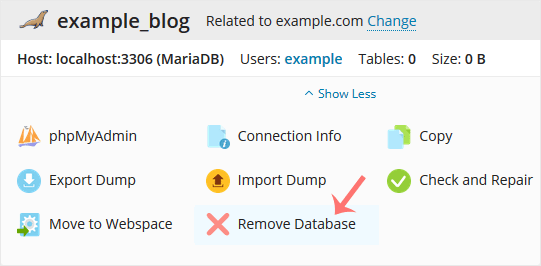 Remove Database