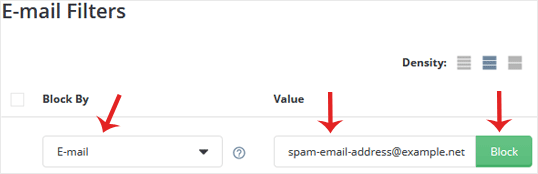 email filters