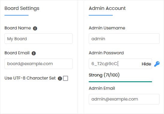 admin account