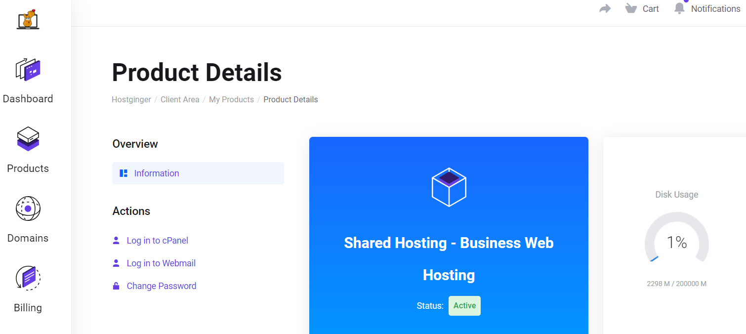 login with cpanel