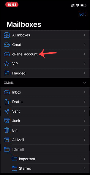 email account