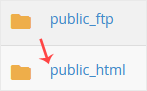 public html directory 