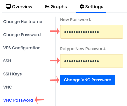 Change VNC Password