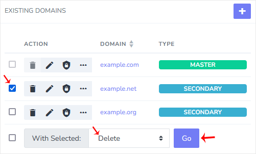 existing domains