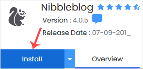 Nibbleblog installation