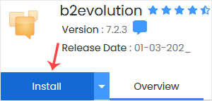 b2evolution install