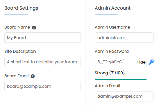 Admin Account